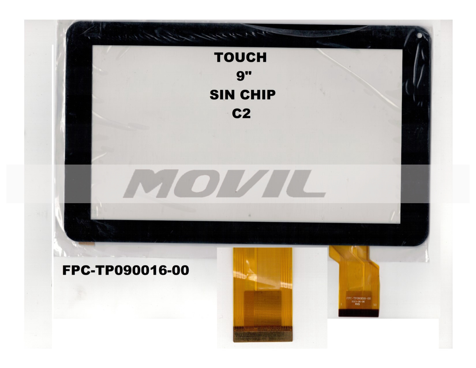 Touch tactil para tablet flex 9 inch SIN CHIP C2 FPC-TP090016-00